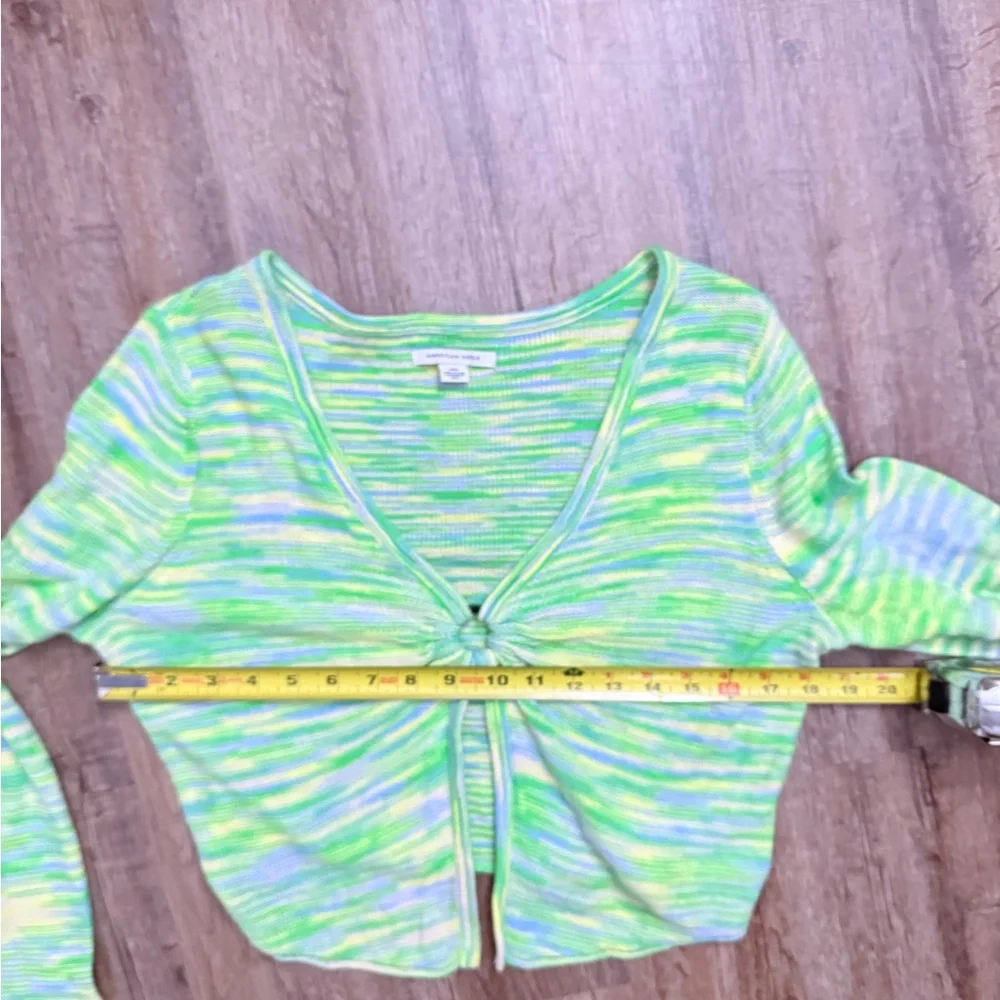 American Eagle • Y2K Cropped Bell Sleeve Sweater - Picture 6 of 12
